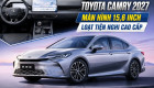 Toyota Camry có bản nâng cấp mới: Ngoại hình không đổi, nội thất lột xác với màn hình 15,6 inch