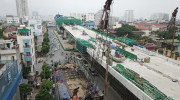 Thi công vành đai 2 trên cao, phương tiện đi lại ra sao?