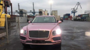 Nóng: Cực phẩm Bentley Bentayga màu hồng đầu tiên cập bến Việt Nam