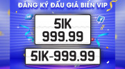 Biển số 51K-999.99 bất ngờ trúng đấu giá 21,5 tỷ đồng sau lần bỏ cọc