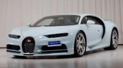 Bugatti Chiron Vainqueur de Coeur “độc nhất vô nhị” trong lớp áo trắng xanh