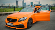 Mercedes C300 AMG sở hữu màu cam Lamborghini độc nhất Việt Nam của tay chơi 9X
