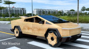 Tesla Cybertruck bằng gỗ của nghệ nhân Việt thu hút sự chú ý của thế giới