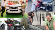 Sao Việt tặng bố mẹ ô tô: Toàn xe sang, Sam tặng mẹ hẳn xe hơn 4 tỷ đồng