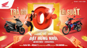 Honda Việt Nam khuyến mại mua Winner X hoặc Vario 160 trả góp 0% lãi suất