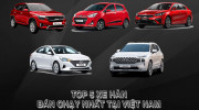 TOP 5 mẫu xe Hàn có doanh số cao nhất tại Việt Nam: Toàn 