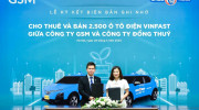 Lado Taxi ký thỏa thuận mua và cho thuê 2.500 ô tô điện VinFast từ GSM