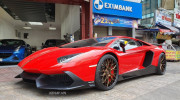 Sài Gòn: Bắt gặp Lamborghini Aventador độ bản kỷ niệm 50 năm cực độc trước khi thay áo mới