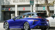 Phát hiện Lexus LC Convertible 2020 trong buổi chụp hình quảng cáo trên phố