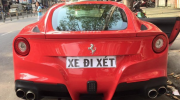 Xe mới mua, đeo biển 