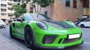 Porsche 911 GT3 RS màu xanh lá Lizard Green độc nhất Việt Nam xuống phố