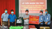 Toyota Việt Nam tiếp tục hỗ trợ trang thiết bị y tế phòng chống dịch Covid-19 cho tỉnh Vĩnh Phúc