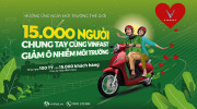 VinFast tặng 100 tỷ đồng cho 15.000 khách hàng chung tay giảm ô nhiễm môi trường
