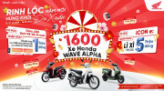 Honda triển khai chương trình khuyến mại tặng 1.600 xe Wave Alpha cho khách hàng