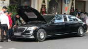 Xe sang Mercedes-Maybach S450 Pullman bất ngờ lộ diện trên đường phố Việt Nam