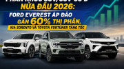 Phân khúc SUV/CUV cỡ D nửa đầu 2026: Ford Everest áp đảo gần 60% thị phần, Toyota Fortuner và Kia Sorento tăng tốc