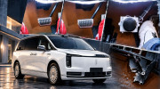 MPV hạng sang Maextro V800 bị gãy giá đỡ bàn đạp phanh khi thử nghiệm ở tốc độ 100 km/h