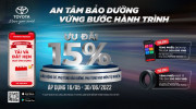 Toyota Việt Nam triển khai chương trình ưu đãi An tâm bảo dưỡng - Vững bước hành trình