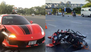 Chủ sở hữu chiếc xe Ferrari 488 gây tai nạn thương tâm ở Mỹ Đình là nhân viên ngoại giao nước ngoài