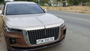 Biển số 73A-333.33 trúng đấu giá gần 2,5 tỷ đồng được gắn lên Hongqi H9