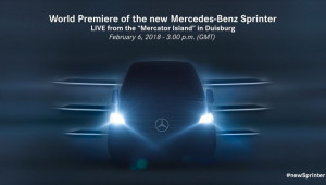 Chưa đầy một tuần nữa Mercedes-Benz Sprinter 2019 sẽ được trình làng