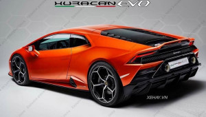 Lamborghini Huracan Evo 2020 gần như lộ diện toàn bộ trong bức ảnh mới