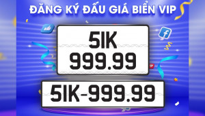 Biển số 51K-999.99 bất ngờ trúng đấu giá 21,5 tỷ đồng sau lần bỏ cọc