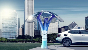 Cây năng lượng mặt trời giúp sạc xe điện