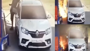 [VIDEO] Bật lửa hút thuốc khi đang đổ xăng, tài xế suýt biến thành “ngọn đuốc sống”