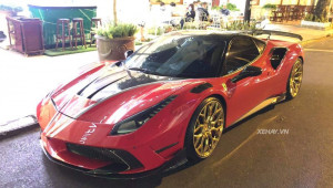 Bắt gặp siêu phẩm Ferrari 488 GTB độ Mansory hầm hố nhất Việt Nam trên đường phố Sài Gòn