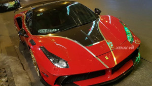 Nghỉ lễ, siêu phẩm Ferrari 488 GTB độ Mansory độc nhất Việt Nam 