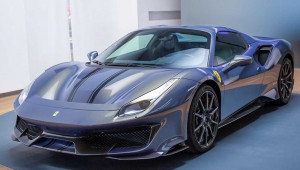 Ferrari 488 Pista Spider cực hấp dẫn với màu sơn xanh tím Blu Elder độc nhất thế giới