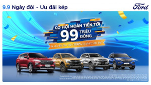 Ford Việt Nam triển khai ưu đãi đặc biệt cho khách mua xe trong tháng 9