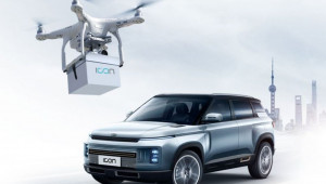 Geely dùng thiết bị bay không người lái giao chìa khoá xe tận nhà cho khách hàng