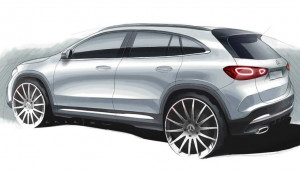Mercedes GLA 2021 lộ bản phác thảo trước giờ G