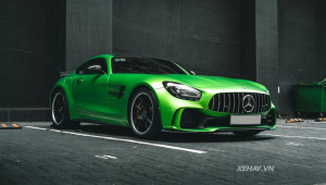 Chiêm ngưỡng Mercedes-AMG GT R thứ 2 của Việt Nam: Nổi bật với màu sơn xanh 