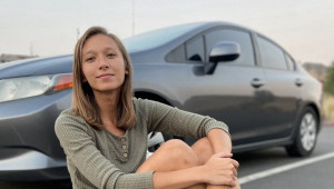 Cô gái người Mỹ biến chiếc Honda Civic thành căn nhà di động