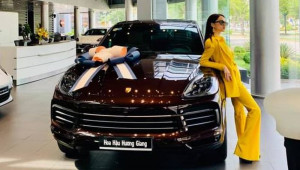 Hoa hậu Hương Giang tậu xế sang Porsche Cayenne 2020, giá hơn 5 tỷ đồng