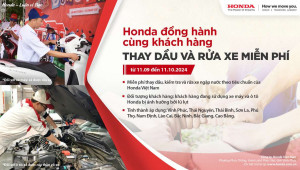 Honda Việt Nam hỗ trợ người dân các tỉnh miền Bắc sau mưa lũ
