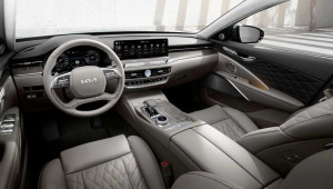 Kia K900 2022 lần đầu có màn hình trung tâm 14,5 inch và xác thực bằng dấu vân tay