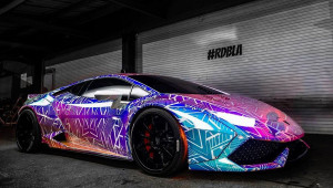Chiêm ngưỡng Lamborghini Huracan phát sáng rực rỡ của nam ca sĩ Chris Brown