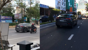 Lamborghini Urus màu xám của đại gia Nha Trang ra biển trắng