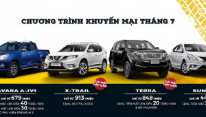 Chương trình ưu đãi dành cho khách hàng mua xe Nissan trong tháng 07/2020