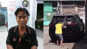 Đối tượng đập phá chiếc Toyota Fortuner đã bị bắt giữ