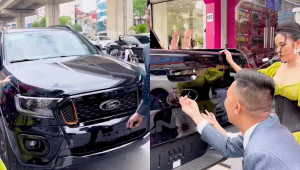 Chưa kịp đăng ký, Ford Ranger Wildtrak mới mua của Huấn Hoa Hồng đã bị trộm 