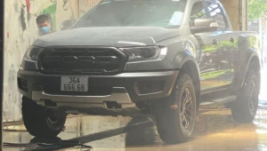 Chiếc Ford Ranger Raptor mang cặp biển 
