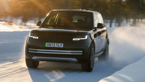 Range Rover thuần điện lần đầu lộ diện không che chắn