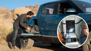 Rivian R1T: Bán tải điện được thiết kế “đường vào hầm chứa đồ” độc đáo