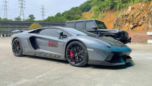 Sau bộ bôi Mercedes-AMG G63, Đại gia Lan đột biến tại Hoà Bình tiếp tục đón Lamborghini Aventador
