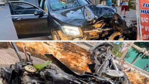 Say xỉn, tài xế Mercedes-Benz GLC gây tai nạn với xe GrabBike rồi bỏ trốn tại TP.Hồ Chí Minh